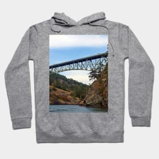 Deception Pass Bridge August - horizontal Hoodie